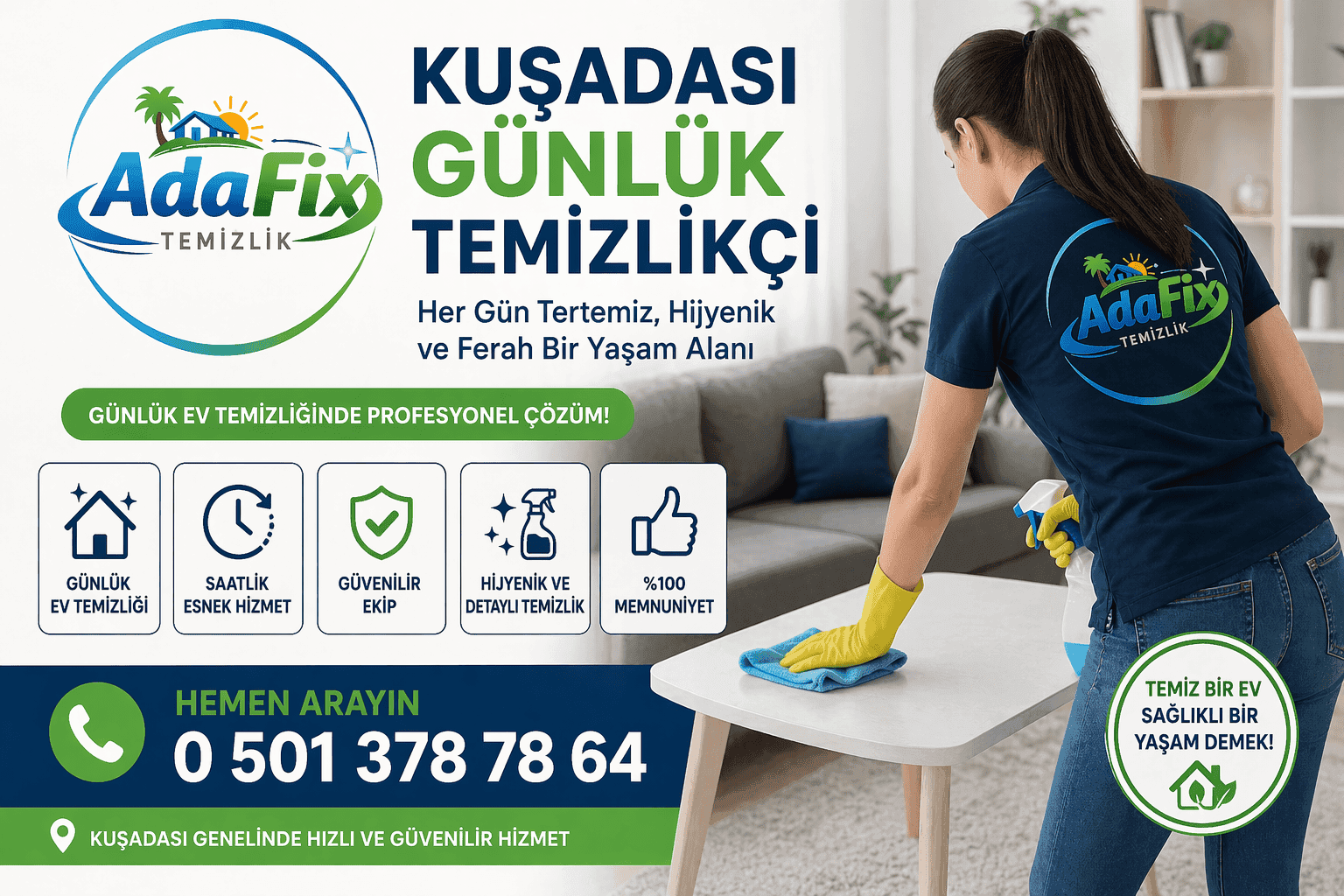 kuşadası günlük temizlikçi